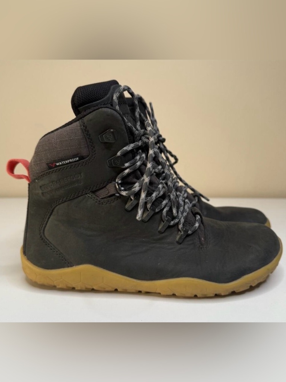 EUC Vivobarefoot Waterproof Tracker II FG Hiking Boot Leather Thermal 37 EU